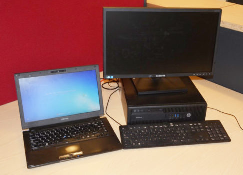 Standard desktop computer or laptop
